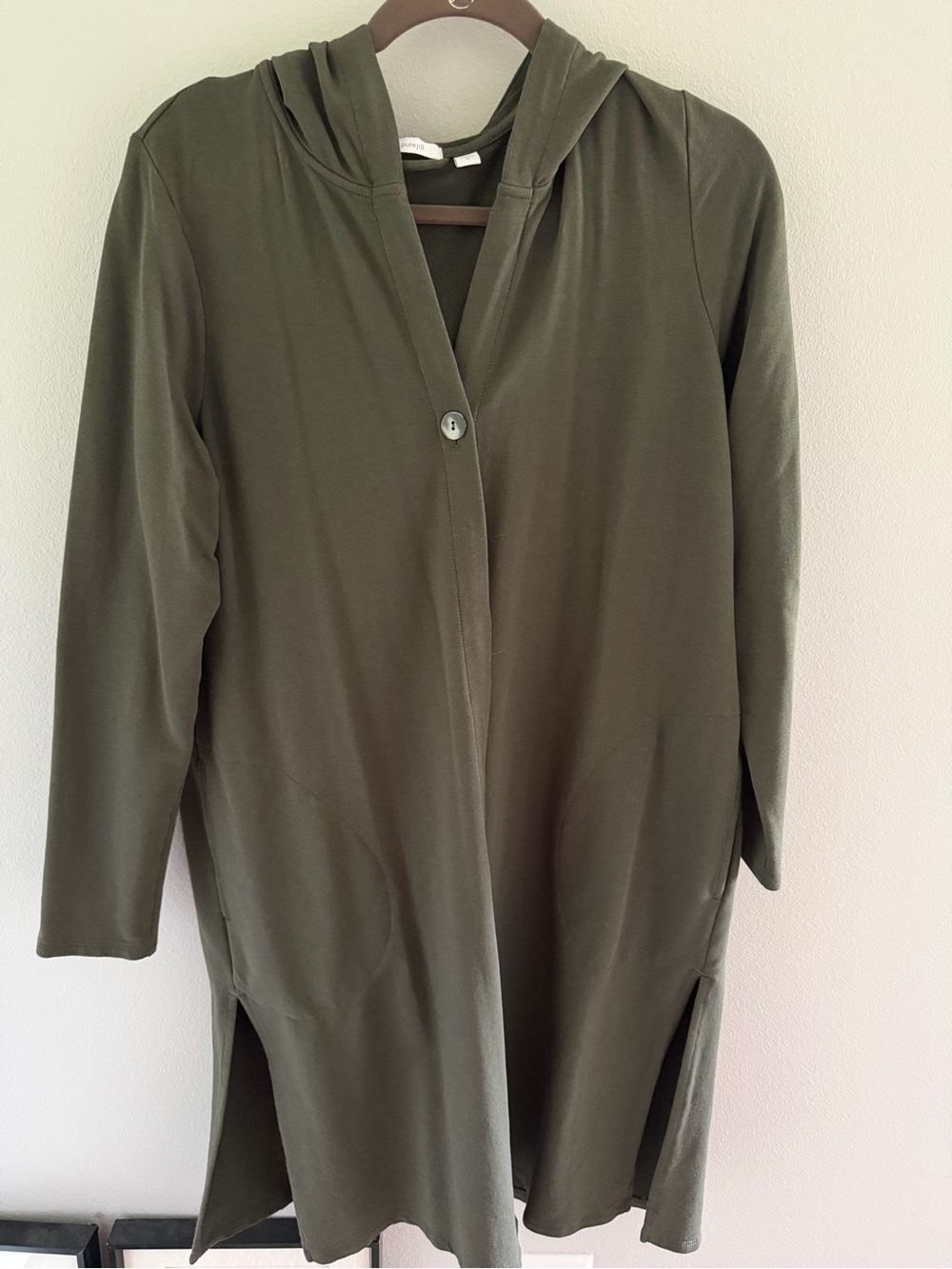 J. Jill Olive Green Hooded Tunic